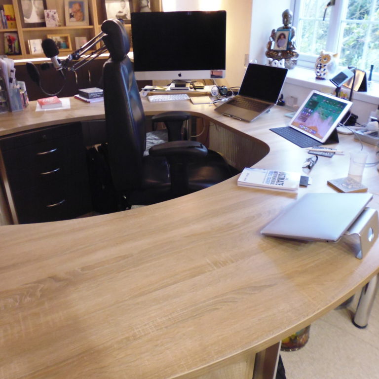 installation of bespoke home office furniture